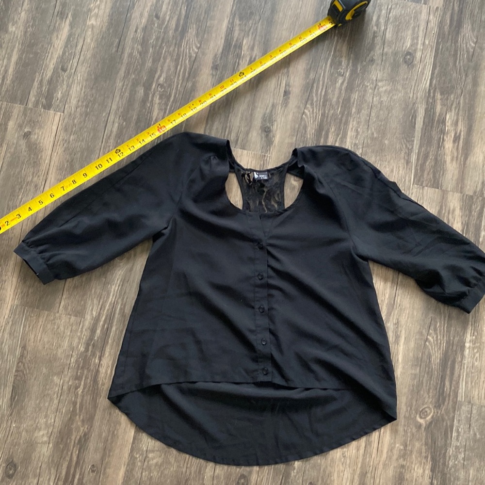 Sparkle and fade dress shirt openish back